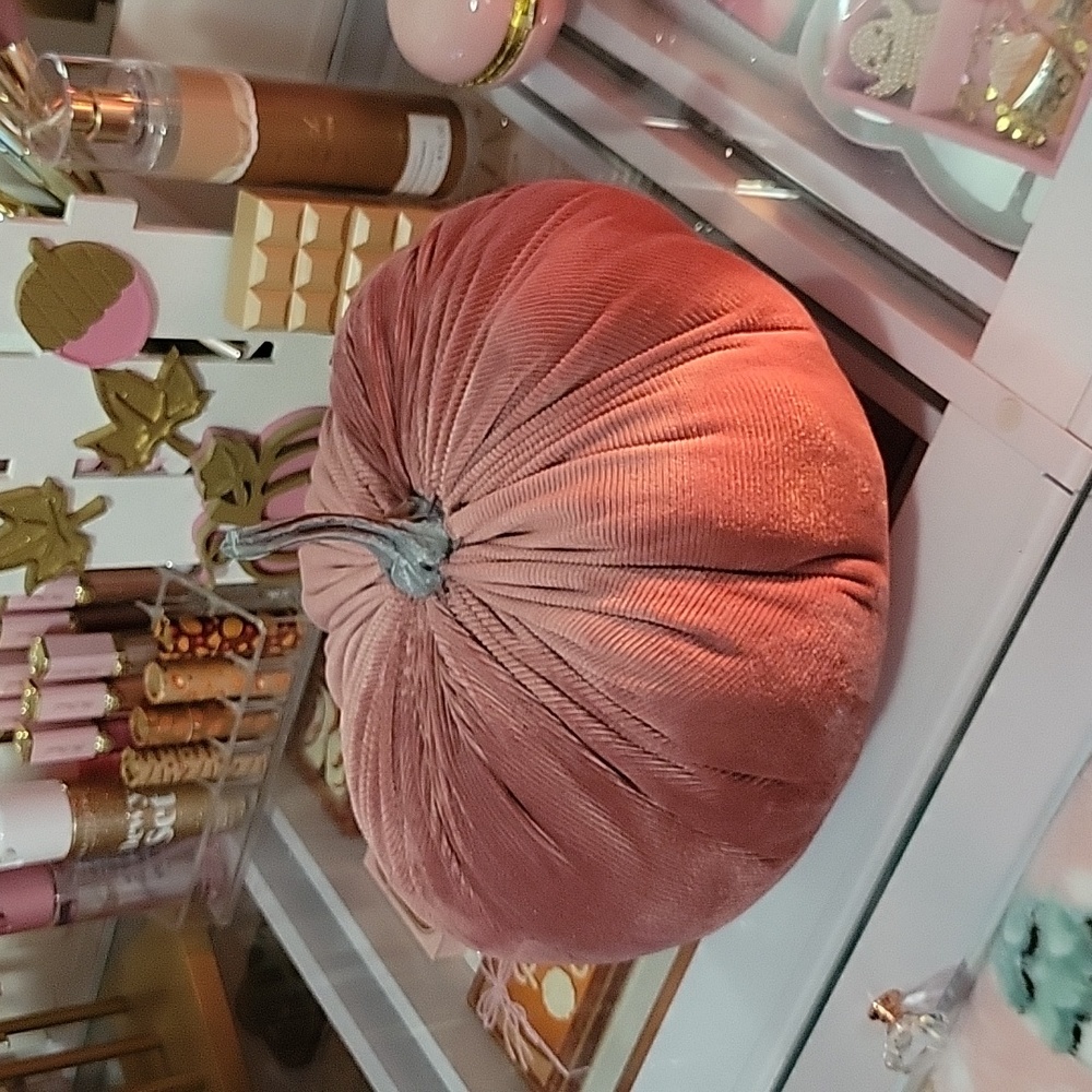 Mauve Plush Pumpkin